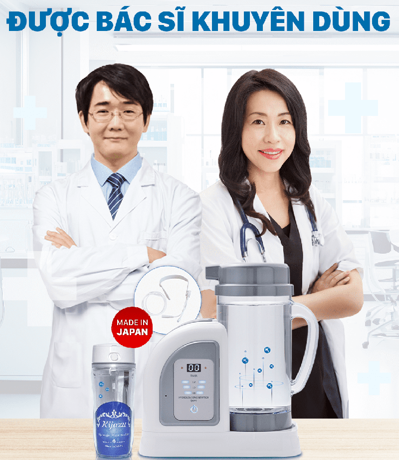Máy tạo nước và khí Hydro được nhiều bác sĩ khuyên dùng trên toàn thế giới
