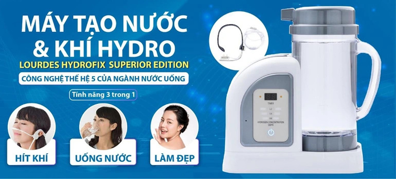 Máy tạo nước và khí hydro với nhiều công năng đặc biệt