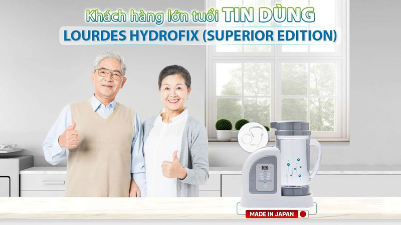 Máy hít khí Hydro rất phù hợp cho người lớn tuổi